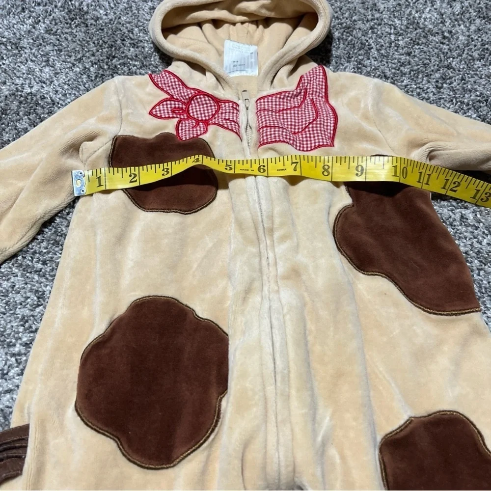 MINIBASIX Cow/ Horse Costume Zip Front Size 9 16-18 Lbs Vintage 2007
